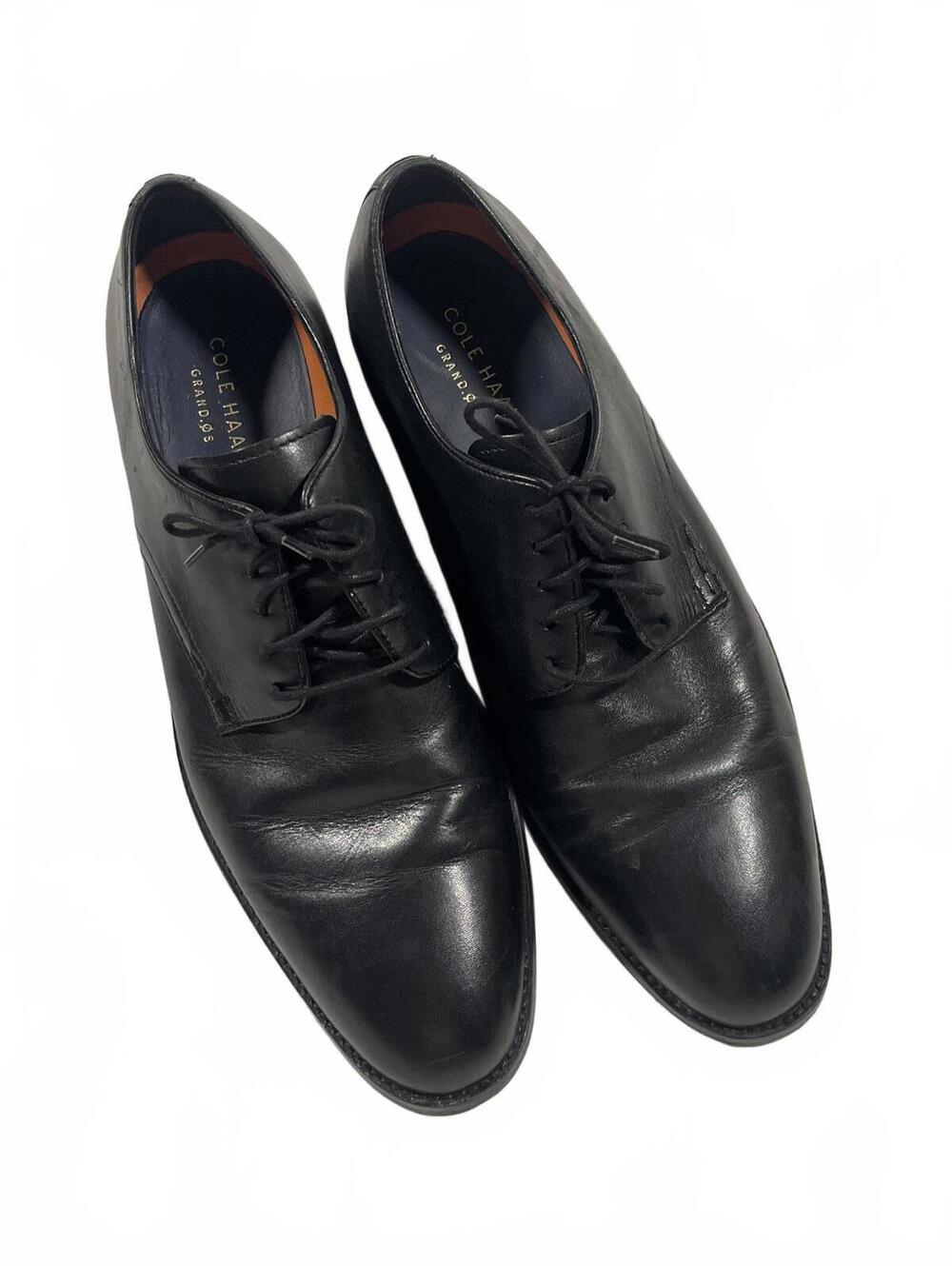 Cole Haan Lenox Hill GRAND ØS Black Leather Men's Oxford Dress Shoes - Size 12